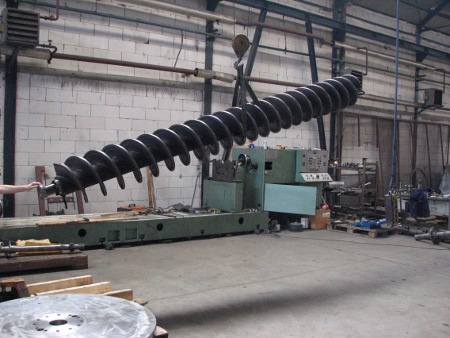 Balansiranje rotora pužnog transportera